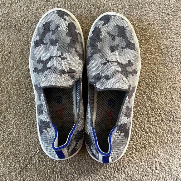 Girls Rothy’s Gray Camo Slip On Shoes size 4 - Picture 8 of 10